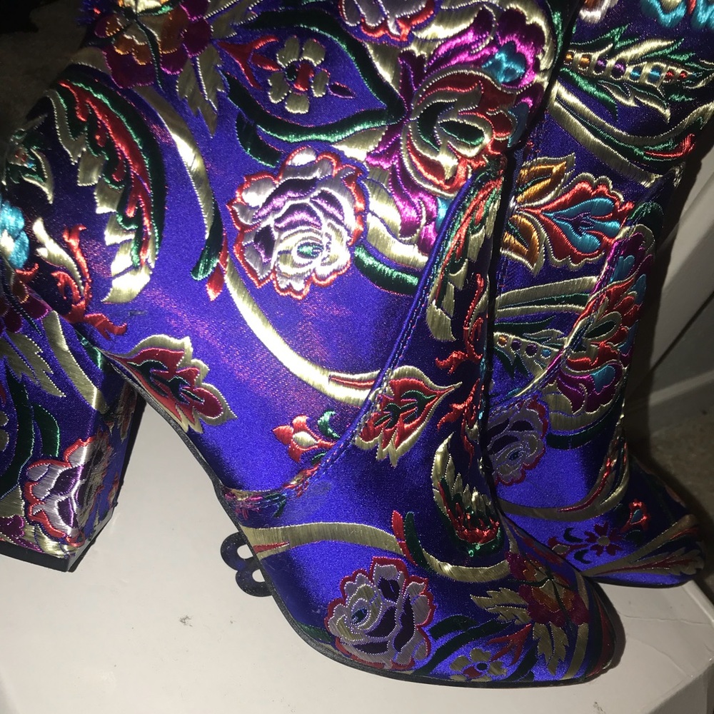 Blue ankle booties - Picture 1 of 3